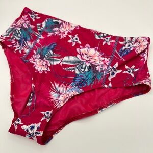 Sea Level Tropical Print Swim Bottoms Size 12